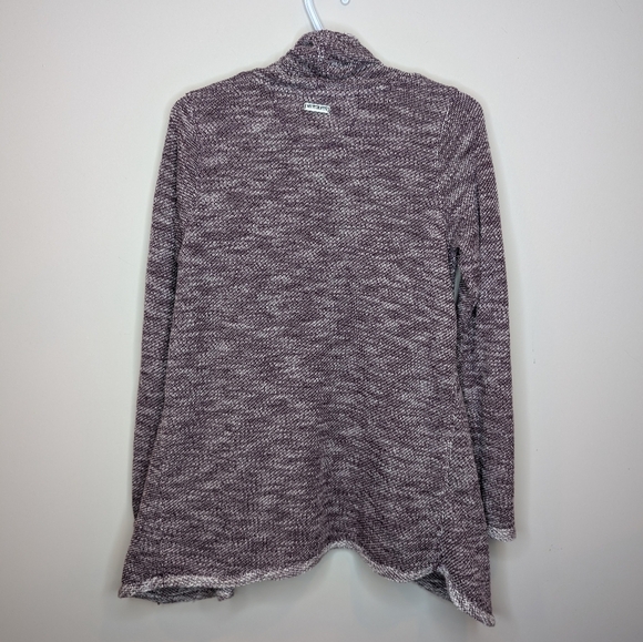 Calvin Klein Women's Performance Purple Heathered Hi Lo Side Cowl Sweater Medium - Picture 2 of 9